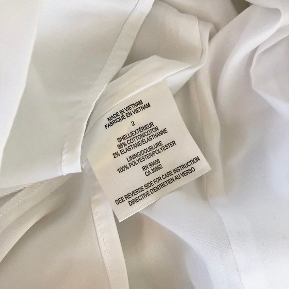 Theory White Taline Cotton Dress - Picture 6 of 6